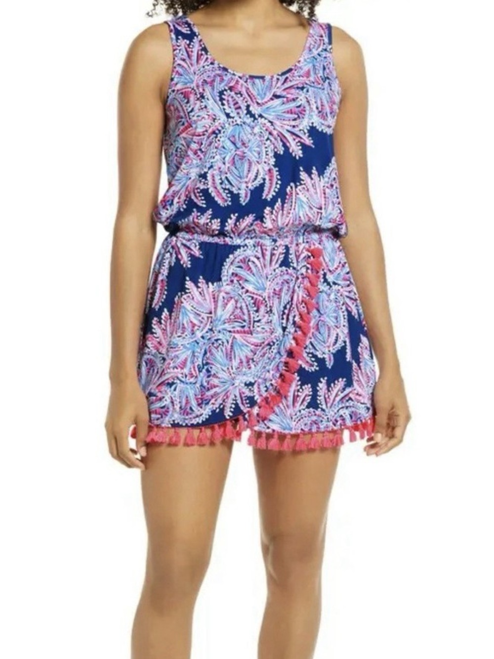 Lilly Pulitzer Jarrett Romper in Oyster Bay Blue / XXS